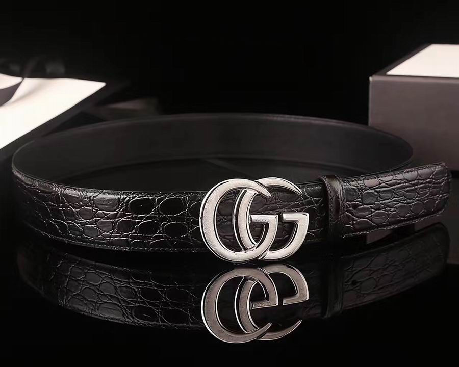 Super Perfect Quality G Belts(100% Genuine Leather,steel Buckle)-917