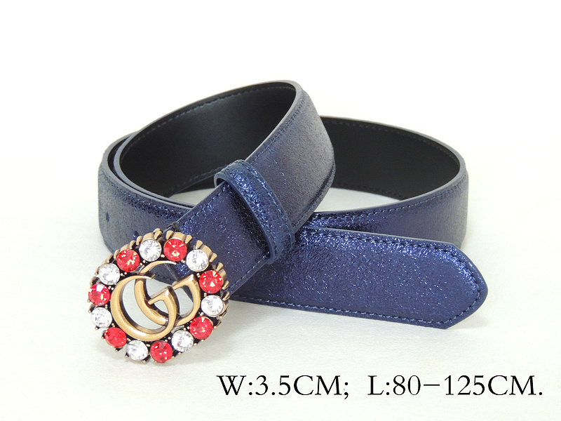 Super Perfect Quality G women Belts(100% Genuine Leather,steel Buckle)-177