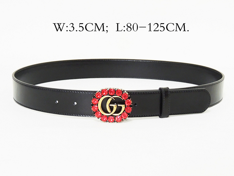 Super Perfect Quality G women Belts(100% Genuine Leather,steel Buckle)-181