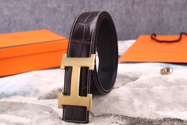 Super Perfect Quality Hermes Belts(100% Genuine Leather,Reversible Steel Buckle)-1027