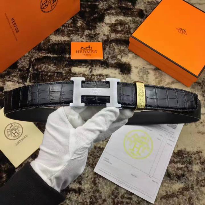 Super Perfect Quality Hermes Belts(100% Genuine Leather,Reversible Steel Buckle)-1123