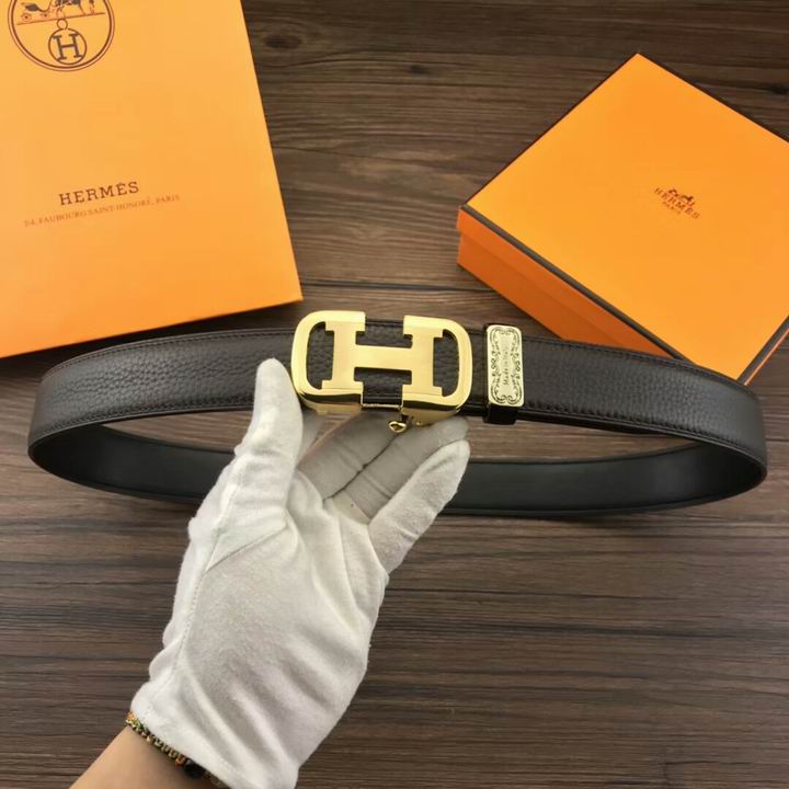 Super Perfect Quality Hermes Belts(100% Genuine Leather,Reversible Steel Buckle)-1137