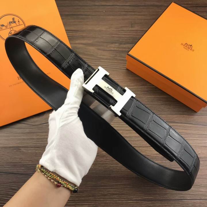 Super Perfect Quality Hermes Belts(100% Genuine Leather,Reversible Steel Buckle)-1147