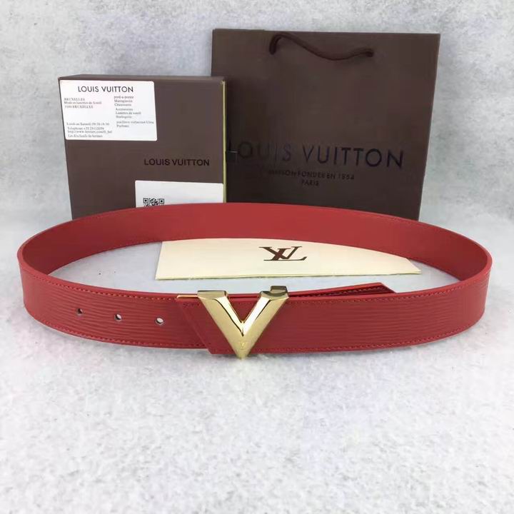 Super Perfect Quality LV Belts(100% Genuine Leather,Steel Buckle)-1358