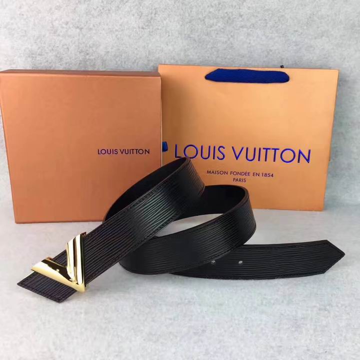 Super Perfect Quality LV Belts(100% Genuine Leather,Steel Buckle)-1367