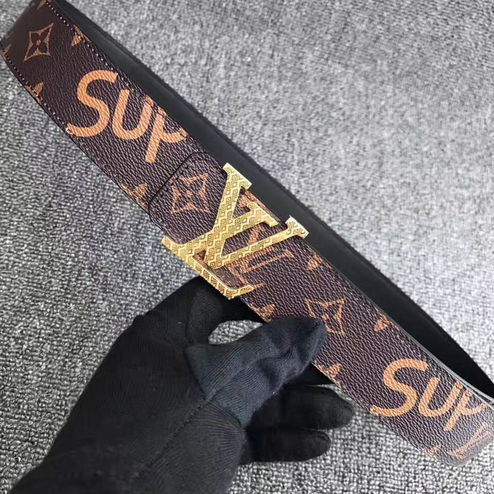 Super Perfect Quality LV Belts(100% Genuine Leather,Steel Buckle)-1496