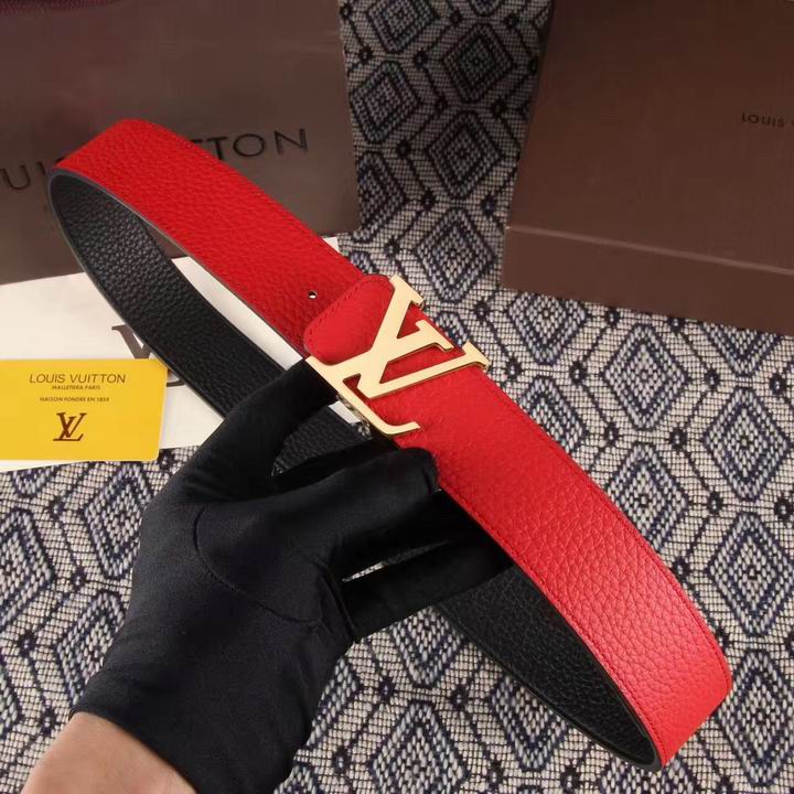 Super Perfect Quality LV Belts(100% Genuine Leather,Steel Buckle)-1505