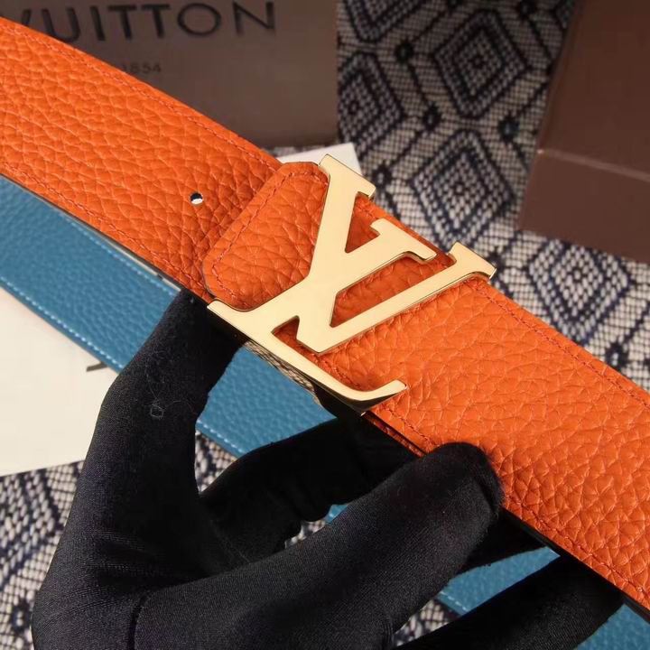 Super Perfect Quality LV Belts(100% Genuine Leather,Steel Buckle)-1518