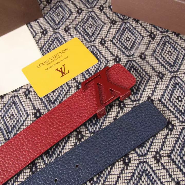 Super Perfect Quality LV Belts(100% Genuine Leather,Steel Buckle)-1533