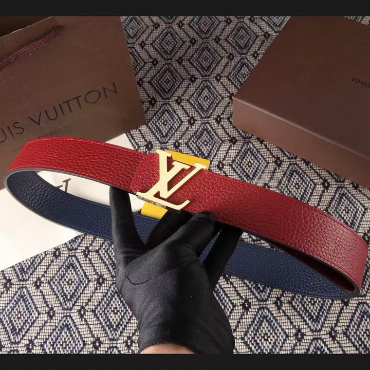 Super Perfect Quality LV Belts(100% Genuine Leather,Steel Buckle)-1536