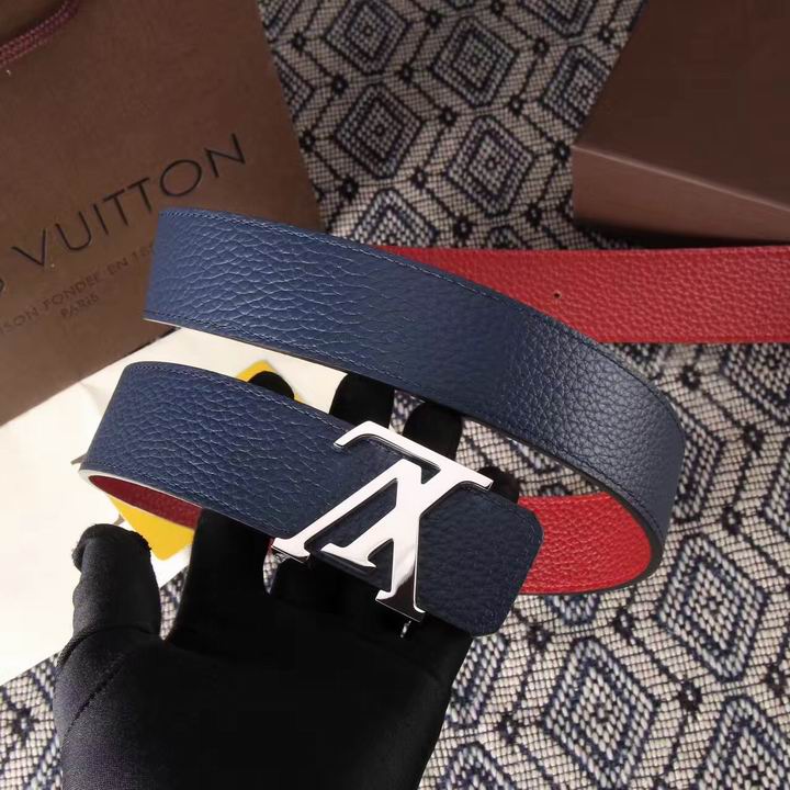 Super Perfect Quality LV Belts(100% Genuine Leather,Steel Buckle)-1539