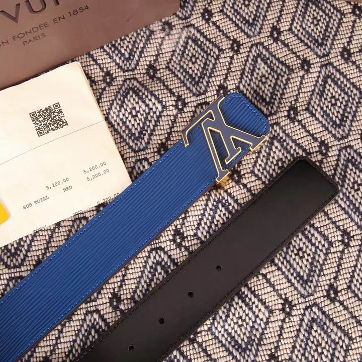 Super Perfect Quality LV Belts(100% Genuine Leather,Steel Buckle)-1547