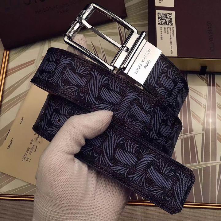 Super Perfect Quality LV Belts(100% Genuine Leather,Steel Buckle)-1576