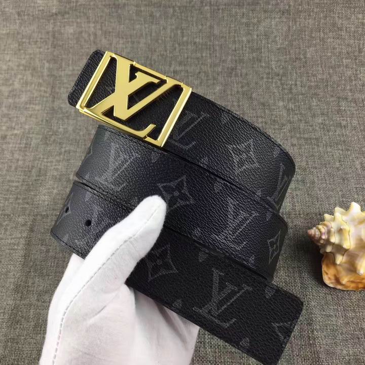 Super Perfect Quality LV Belts(100% Genuine Leather,Steel Buckle)-1590