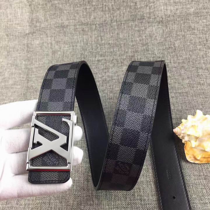 Super Perfect Quality LV Belts(100% Genuine Leather,Steel Buckle)-1593