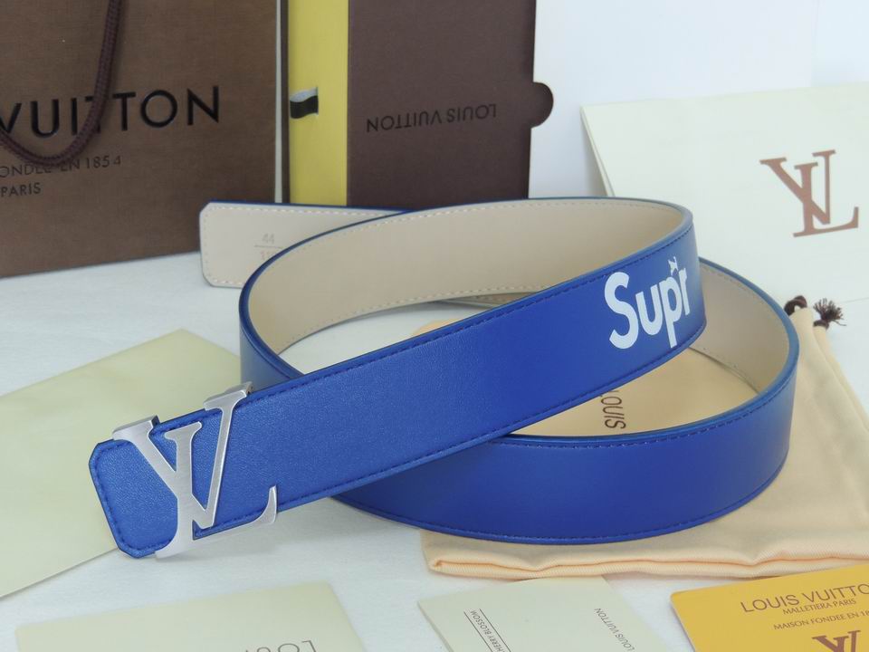 Super Perfect Quality LV Belts(100% Genuine Leather,Steel Buckle)-1691