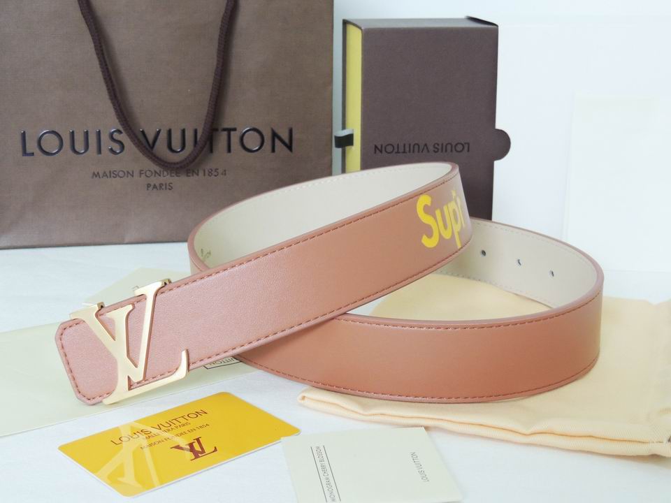 Super Perfect Quality LV Belts(100% Genuine Leather,Steel Buckle)-1694