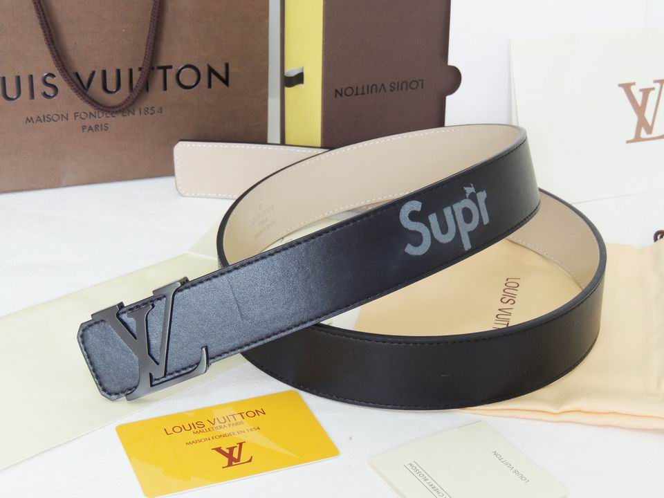 Super Perfect Quality LV Belts(100% Genuine Leather,Steel Buckle)-1695