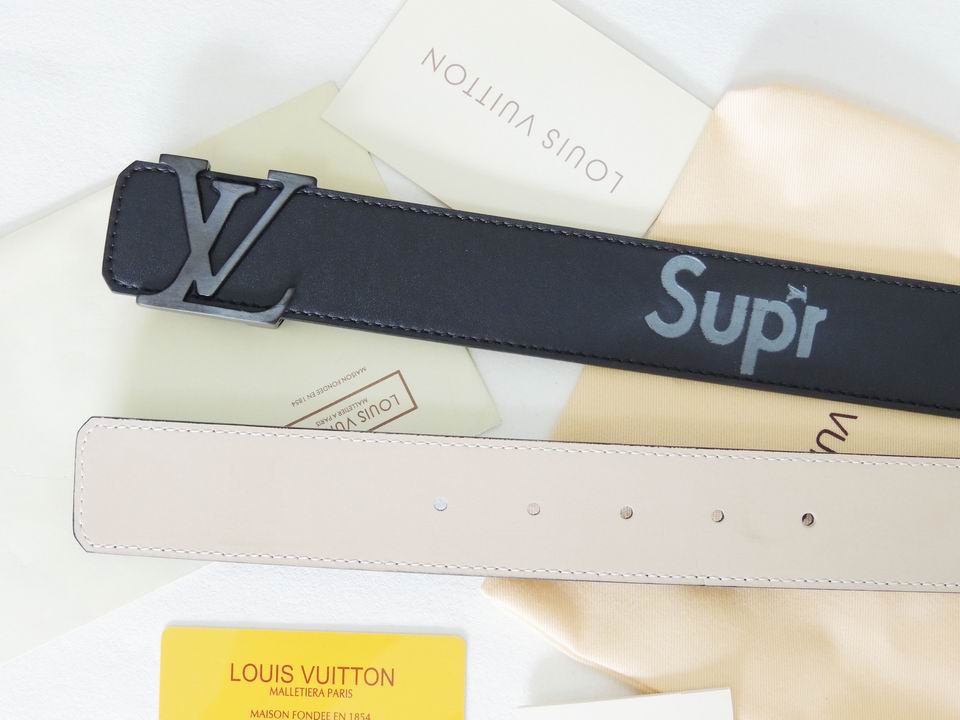 Super Perfect Quality LV Belts(100% Genuine Leather,Steel Buckle)-1696