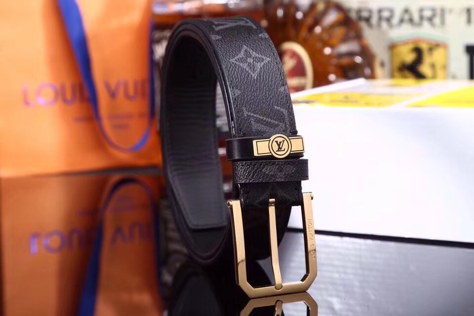 Super Perfect Quality LV Belts(100% Genuine Leather,Steel Buckle)-1699