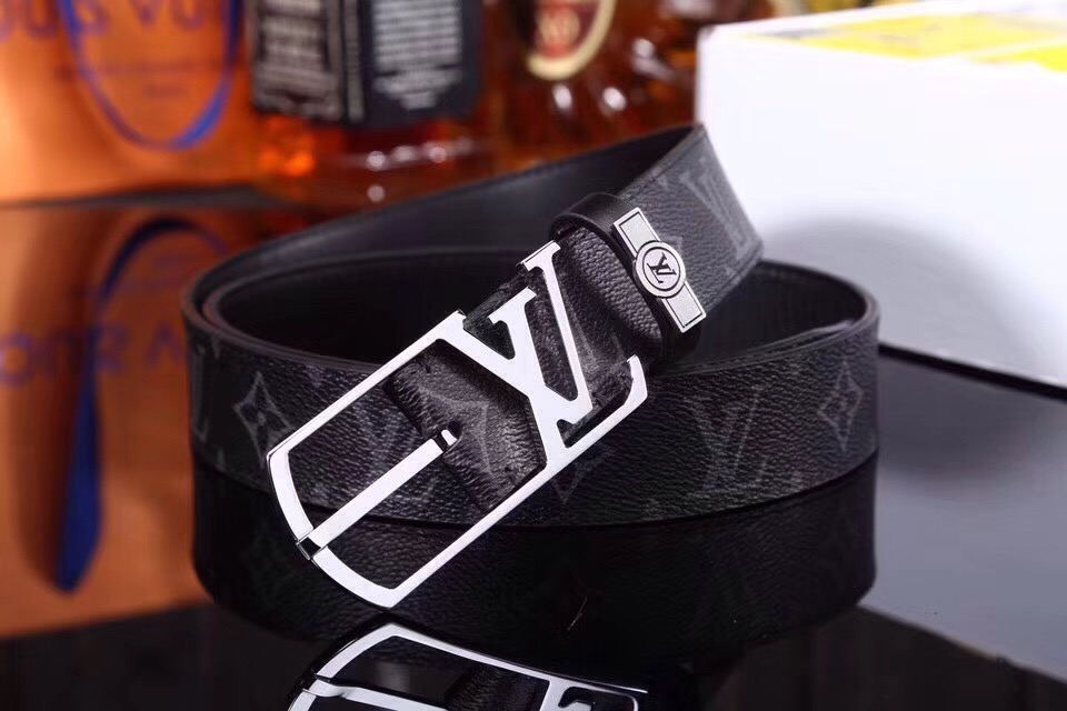 Super Perfect Quality LV Belts(100% Genuine Leather,Steel Buckle)-1713