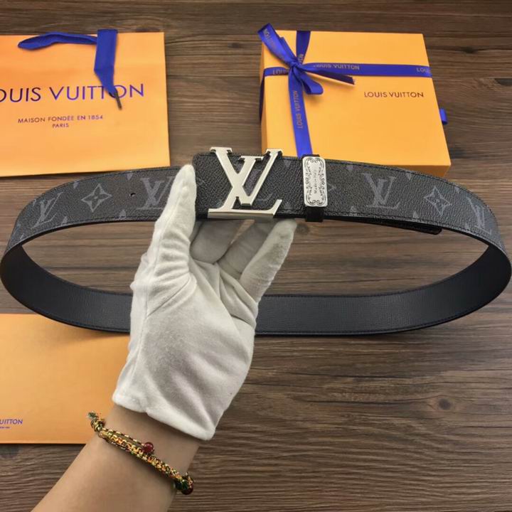 Super Perfect Quality LV Belts(100% Genuine Leather,Steel Buckle)-1760