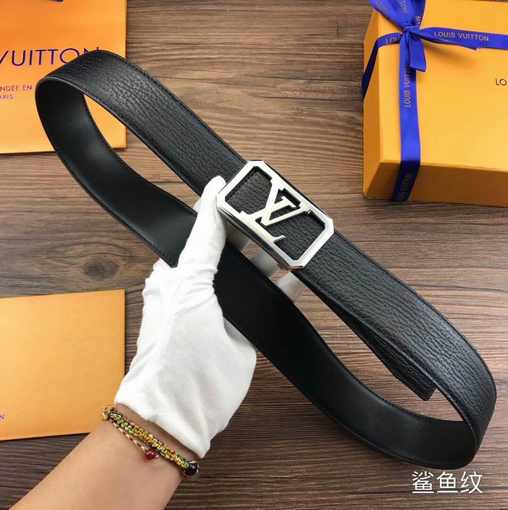 Super Perfect Quality LV Belts(100% Genuine Leather,Steel Buckle)-1813