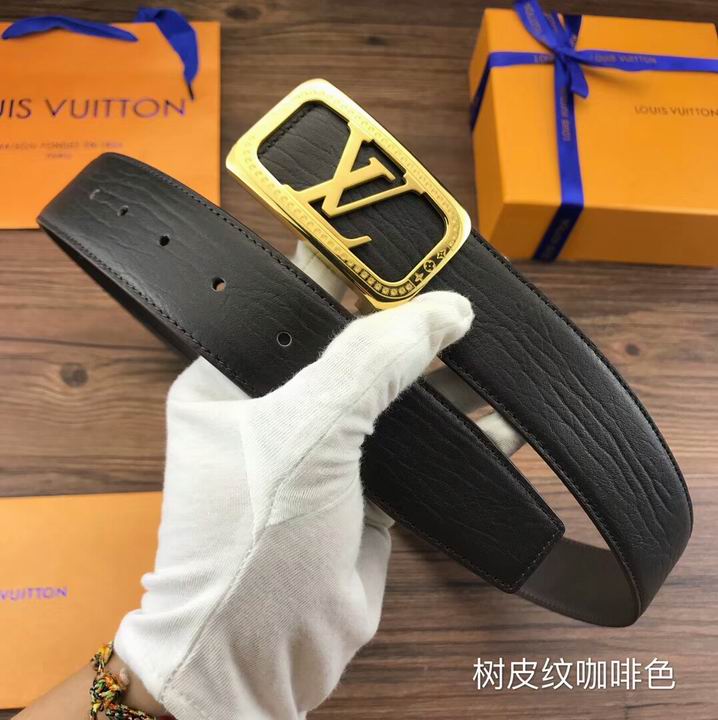 Super Perfect Quality LV Belts(100% Genuine Leather,Steel Buckle)-1822