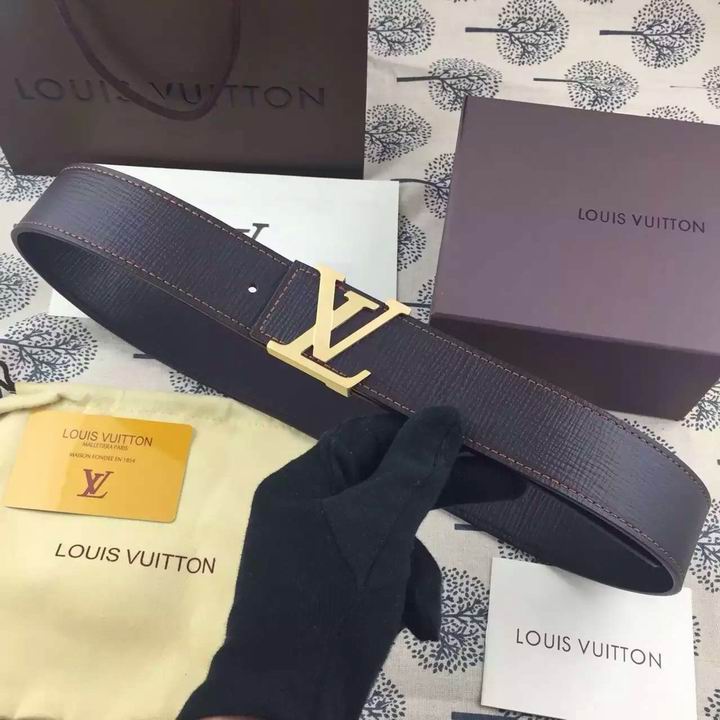 Super Perfect Quality LV Belts(100% Genuine Leather,Steel Buckle)-1842