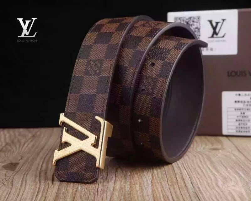 Super Perfect Quality LV Belts(100% Genuine Leather,Steel Buckle)-1845