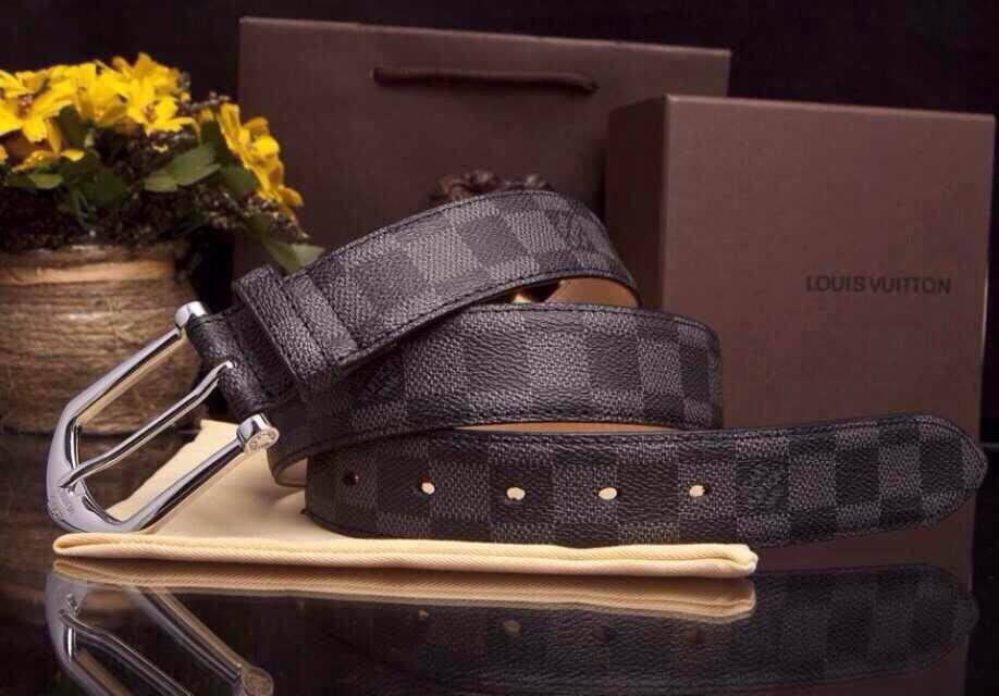 Super Perfect Quality LV Belts(100% Genuine Leather,Steel Buckle)-1886