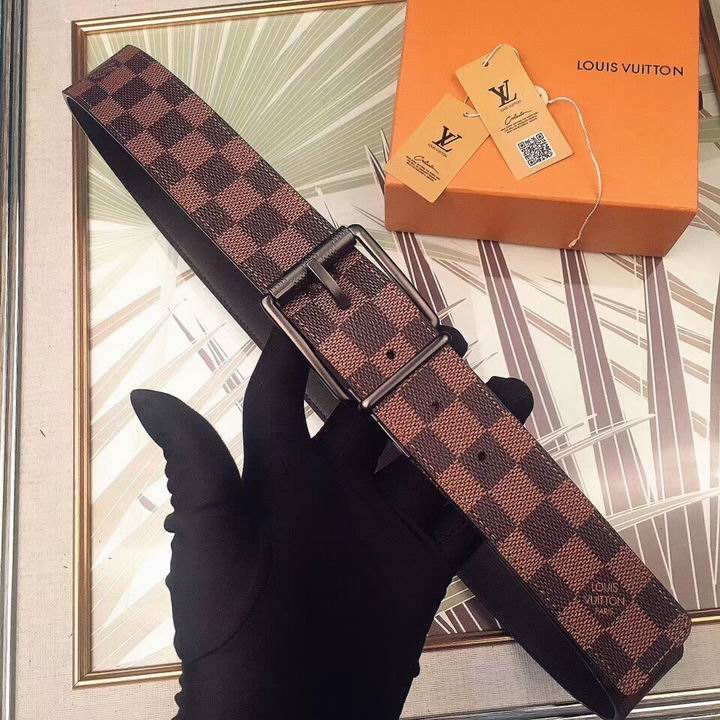 Super Perfect Quality LV Belts(100% Genuine Leather,Steel Buckle)-1890