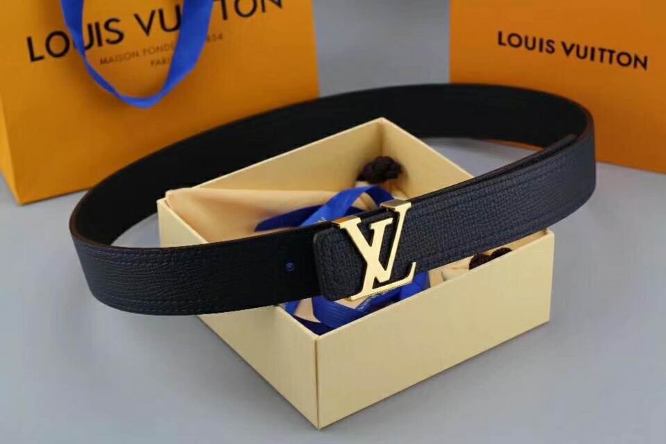 Super Perfect Quality LV Belts(100% Genuine Leather,Steel Buckle)-1924