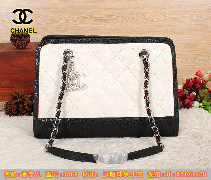 Super Perfect CHAL handbags(Original Leather)-044