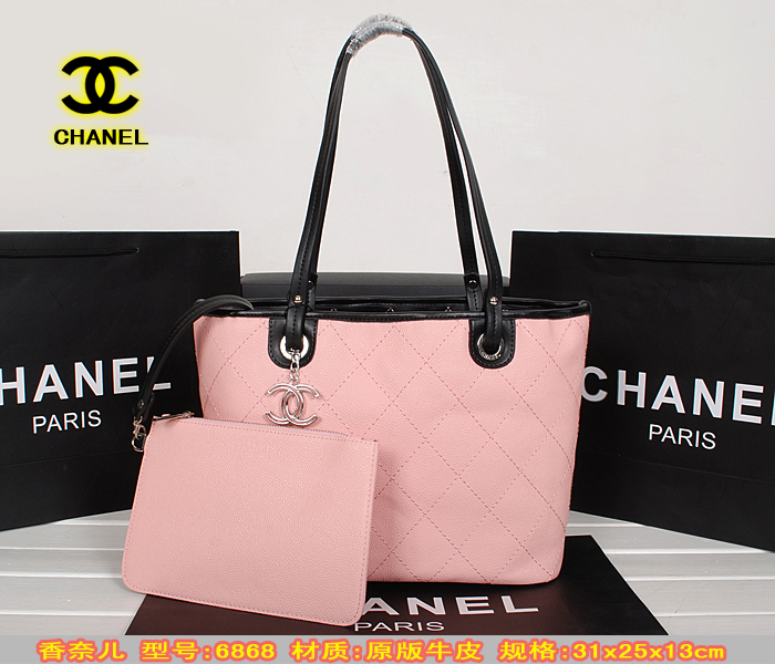 Super Perfect CHAL handbags(Original Leather)-057