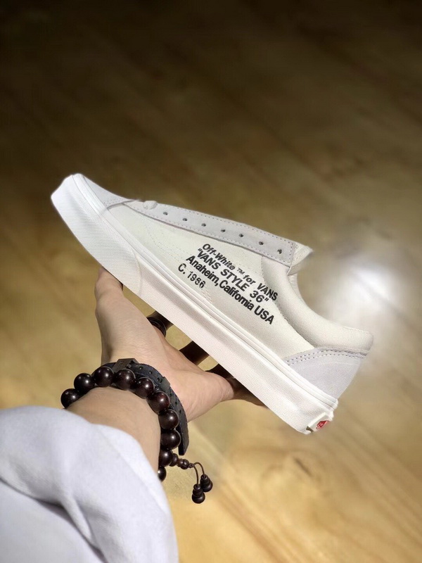 Authentic Off White X Vans White Black