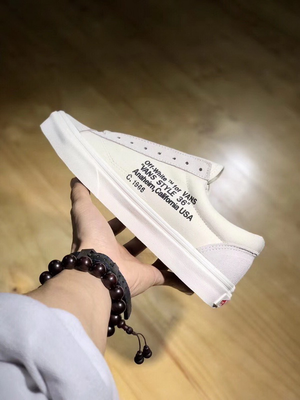 Authentic Off White X Vans White Black