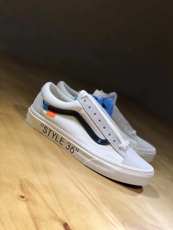 Authentic Off White X Vans White Black