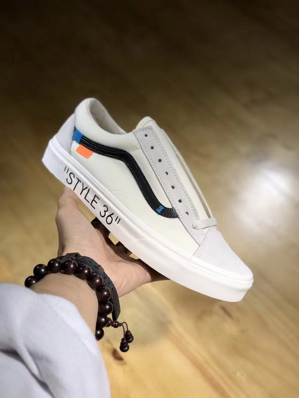 Authentic Off White X Vans White Black