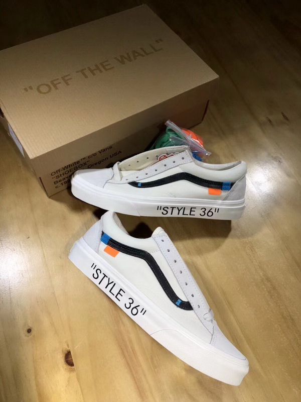 Authentic Off White X Vans White Black