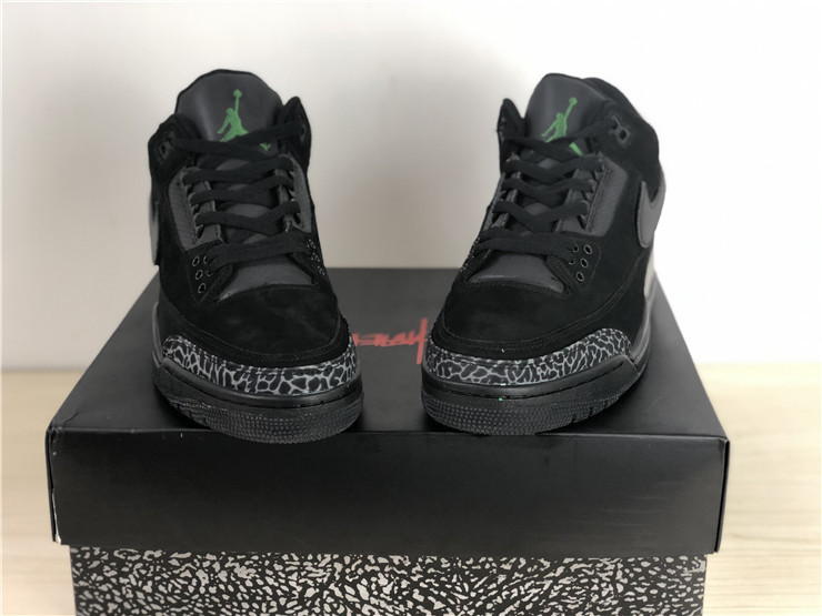 Authentic Air Jordan 3 Oregon Ducks Black