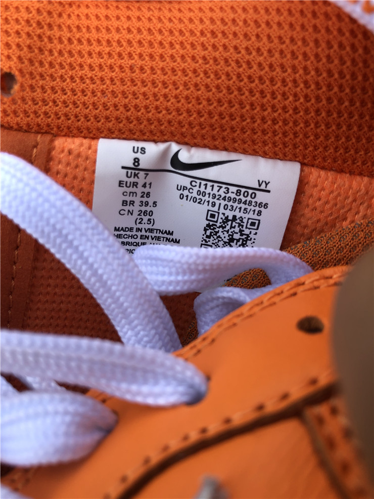 Authentic OFF-WHITE x Air Force 1 Orange