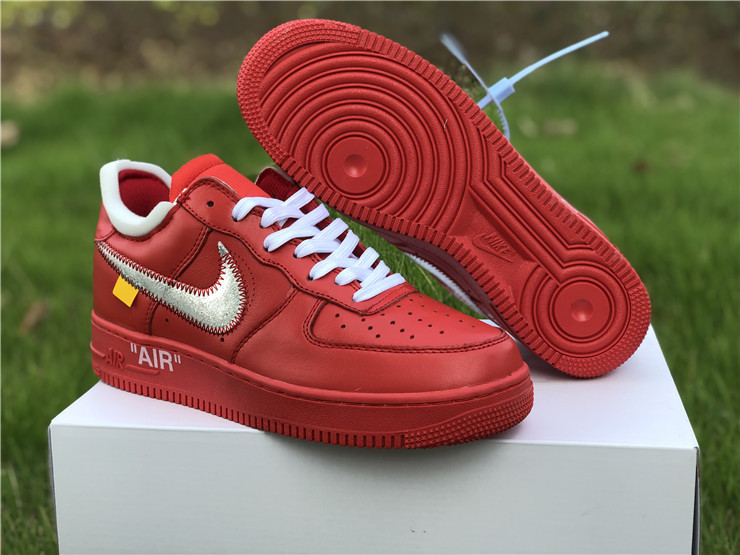 Authentic OFF-WHITE x Air Force 1 Red