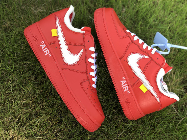 Authentic OFF-WHITE x Air Force 1 Red