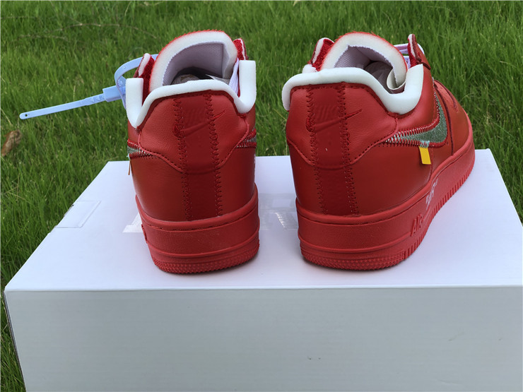 Authentic OFF-WHITE x Air Force 1 Red