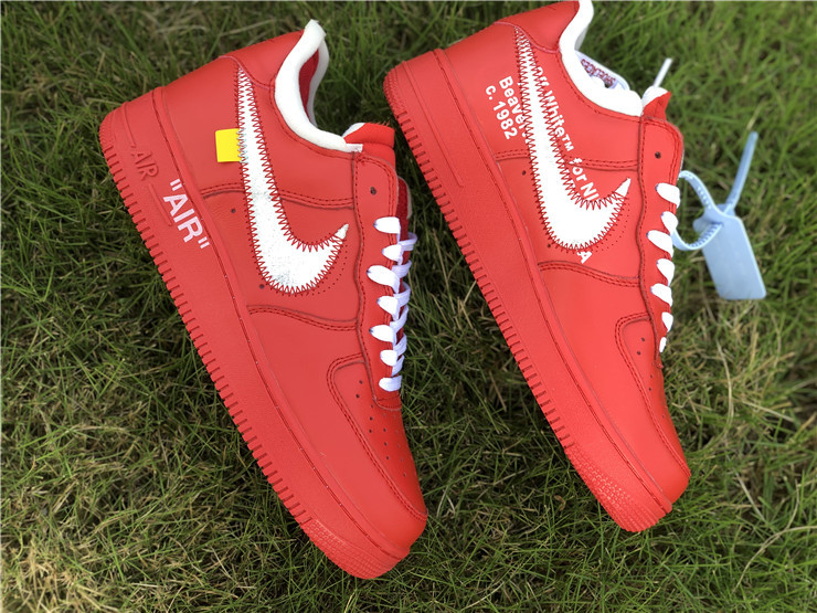 Authentic OFF-WHITE x Air Force 1 Red