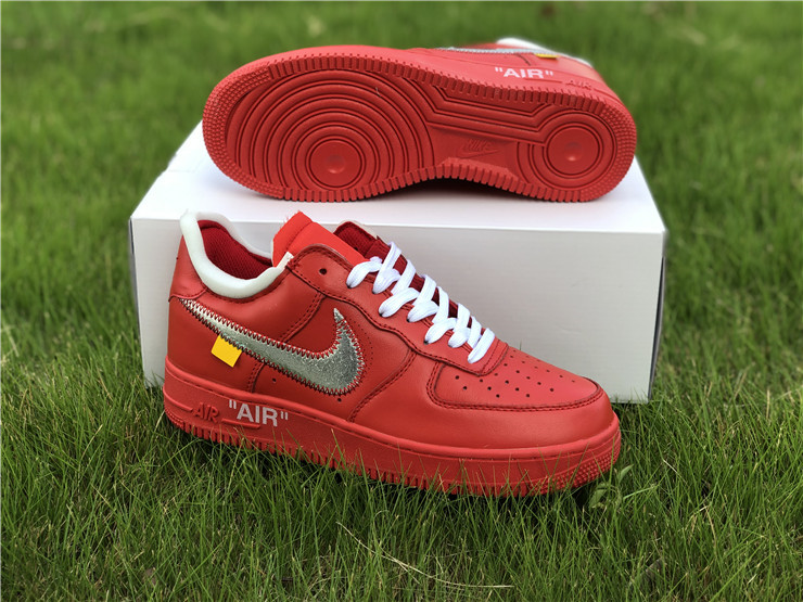 Authentic OFF-WHITE x Air Force 1 Red