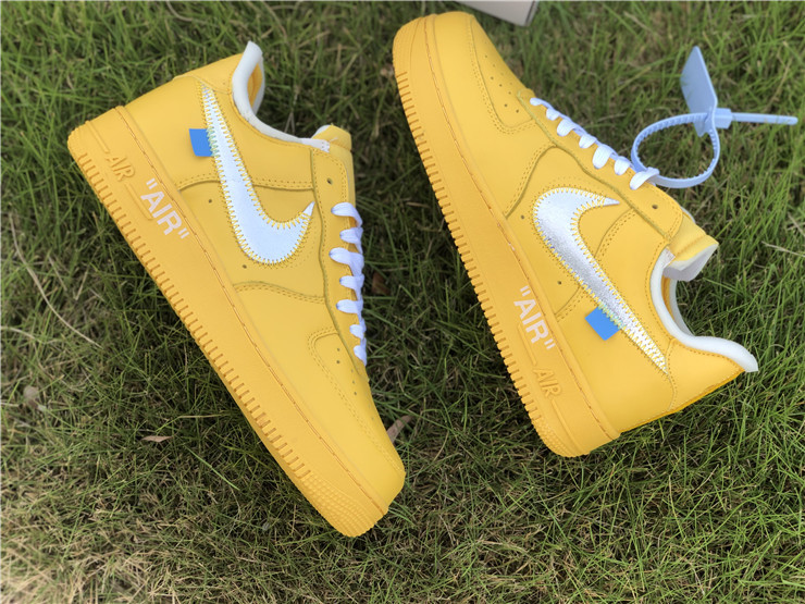 Authentic OFF-WHITE x Air Force 1 Yellow