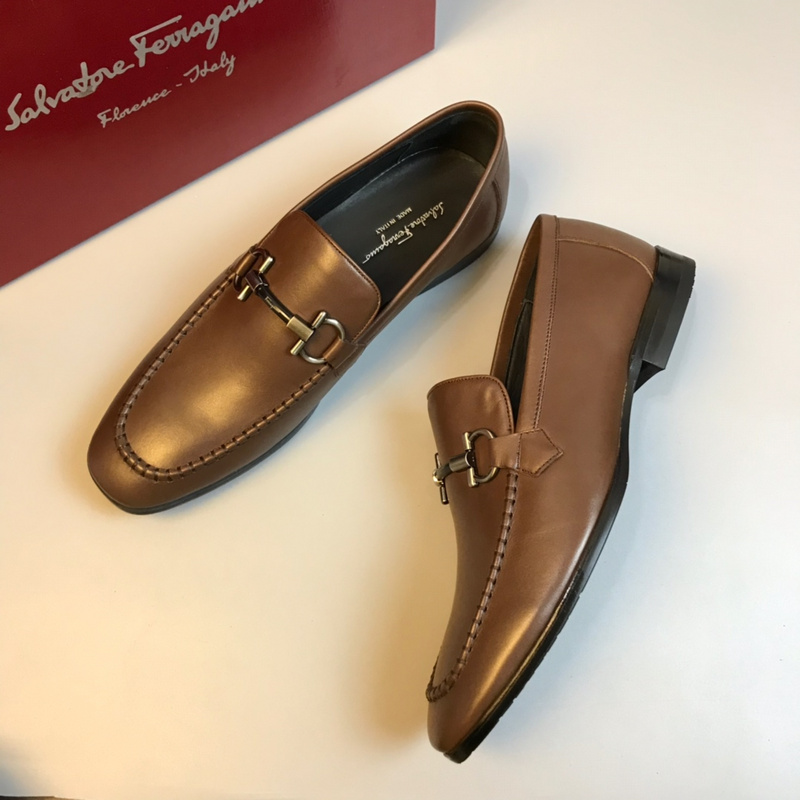 Ferragamo Men shoes 1：1 quality-157