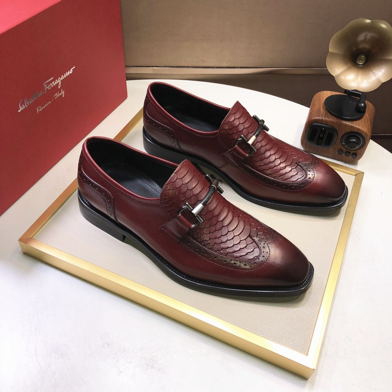 Ferragamo Men shoes 1：1 quality-166